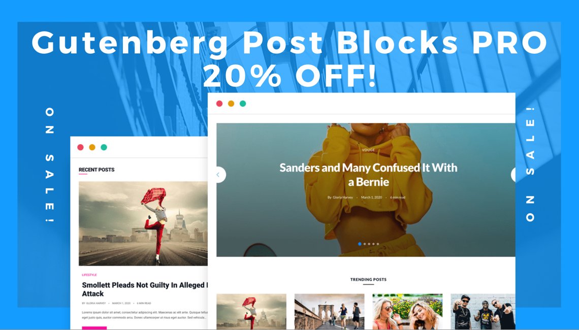 Gutenberg Post Blocks PRO