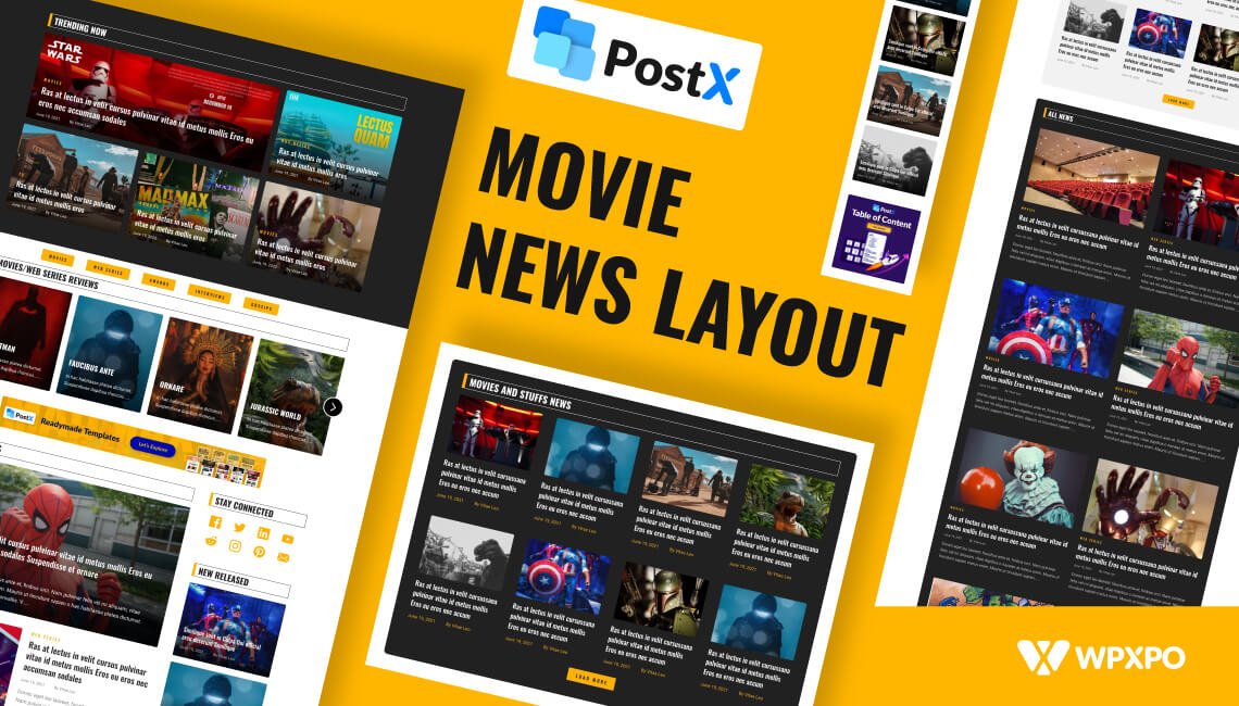 Movie News Layout