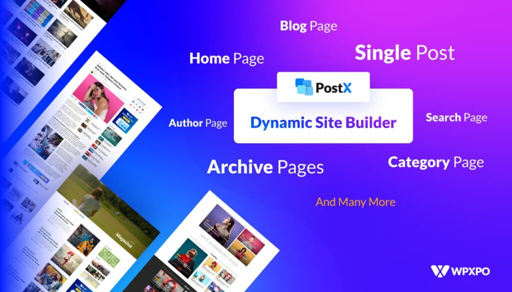 PostX Dynamic Site Builder