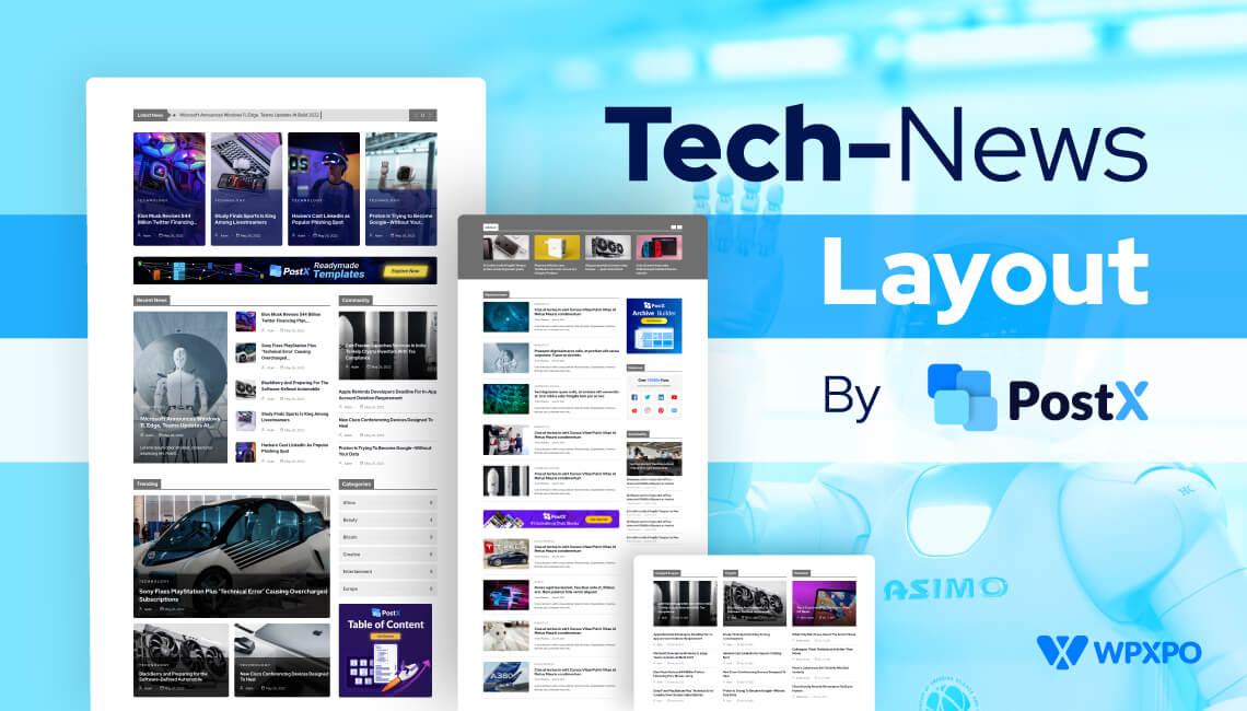 Tech News Layout