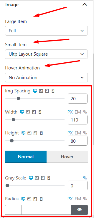 Post Image Settings