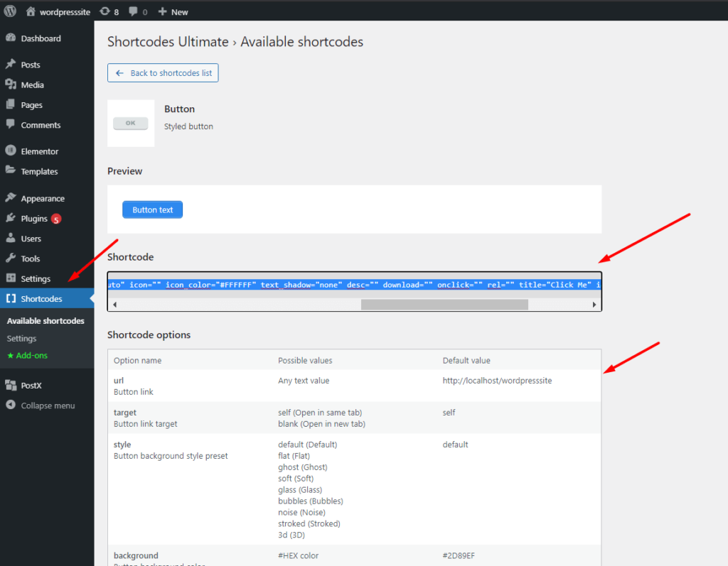 Copy the Shortcode Text from the Plugin 