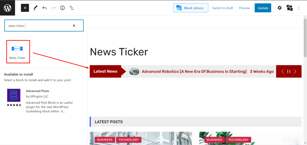 How to Use the WordPress Breaking News Ticker?