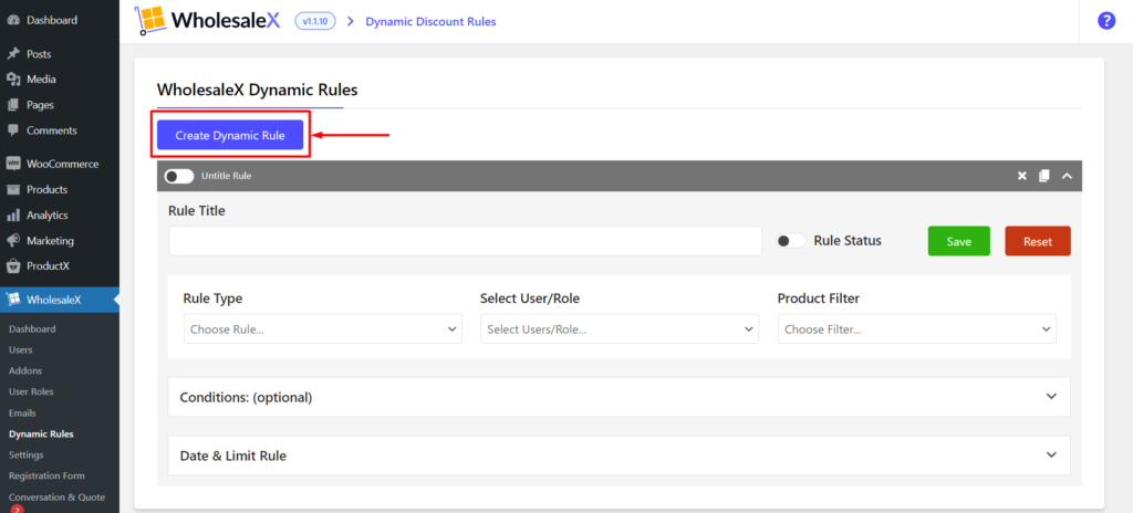 Creating New Dynamic Rules