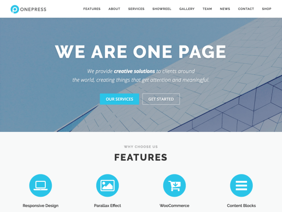 Onepress Theme