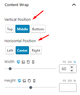 Post Slider Block Content Wrap Setting