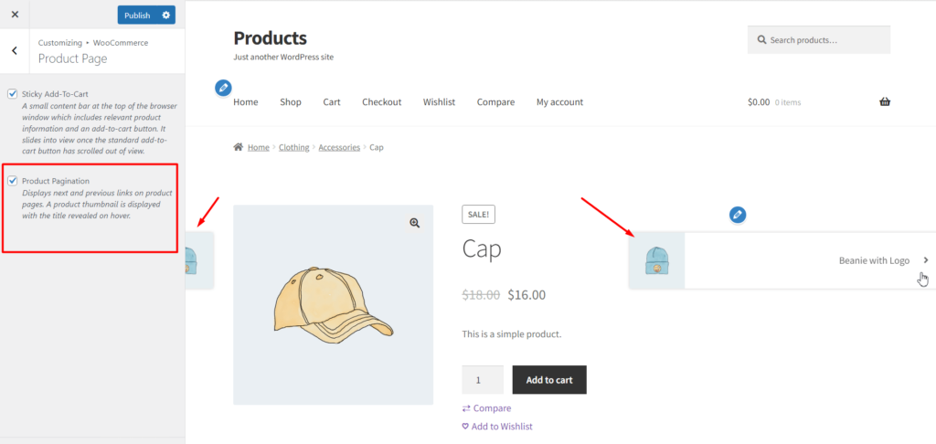 WooCommerce Product Pagination Setting