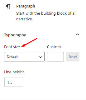 Change Font Size