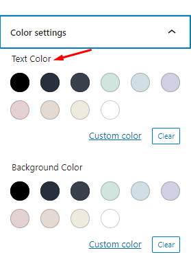 Font Color