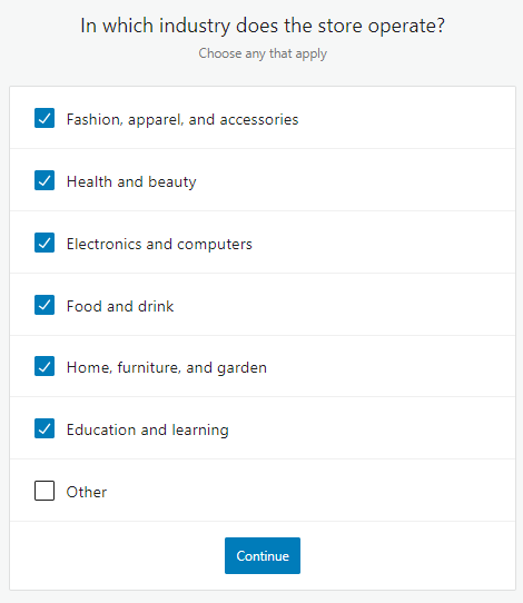 selecting industry