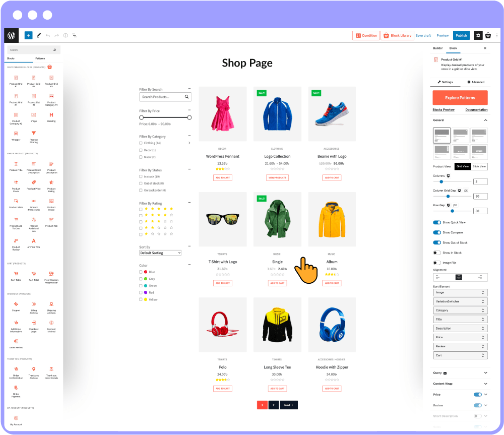 Shop Page Builder