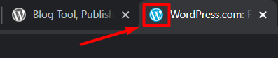 Site Icon or favicon